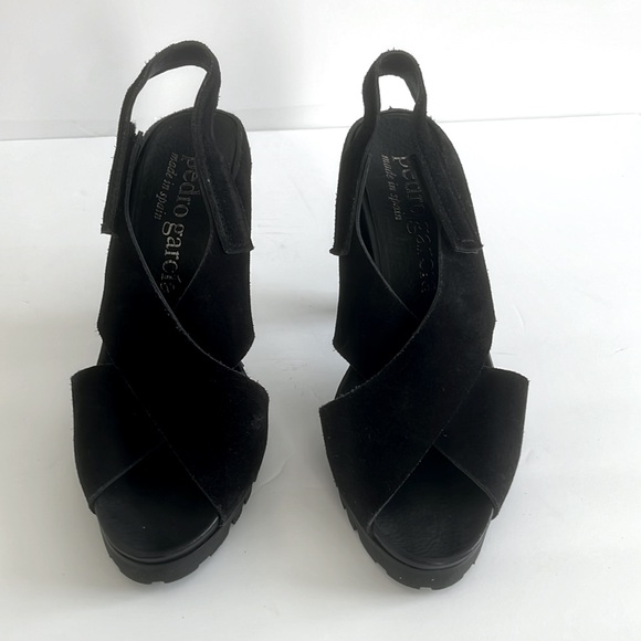 Pedro Garcia Shoes Yuval Slingback Sandals Black Castoro Size 41.5 or 11.5US New - Picture 4 of 7